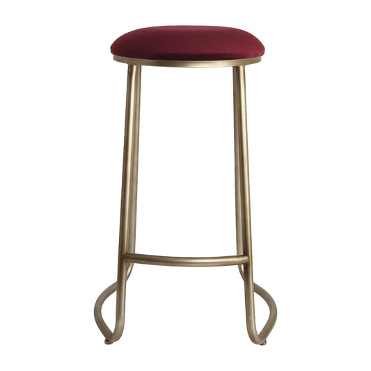 Annie Bar Stool - Mulberry Velvet
