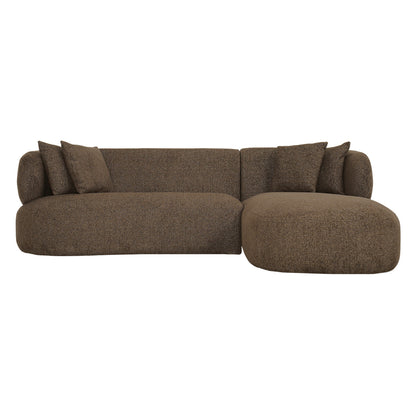 Greenwich Modular 3 Seater Sofa w Right Chaise - Espresso
