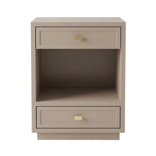Logan 50x65cm Bedside Table - Taupe