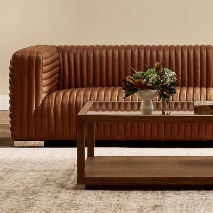 Sadie Oak Rectangle Coffee Table - Walnut