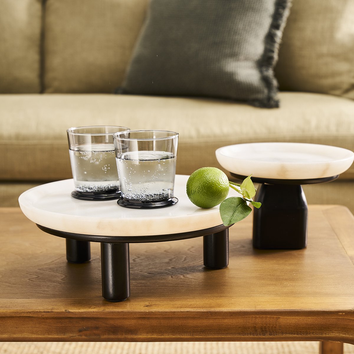 Edith Footed Bowl - Small Black