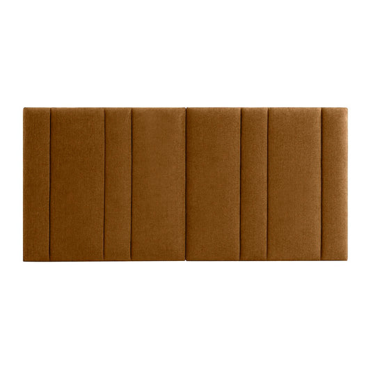 Bronx 277x130cm Queen Bedhead - Butterscotch
