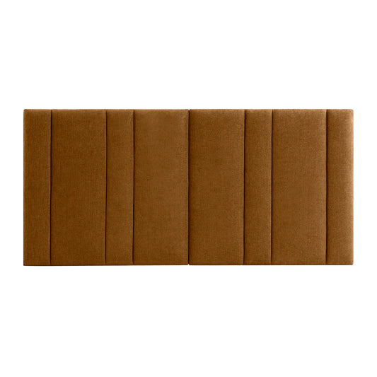 Bronx 277x130cm Queen Bedhead - Butterscotch
