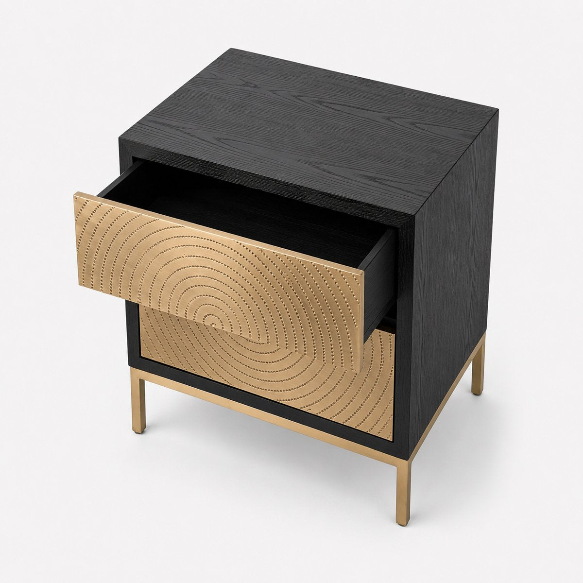 Polos Bedside Table - Black