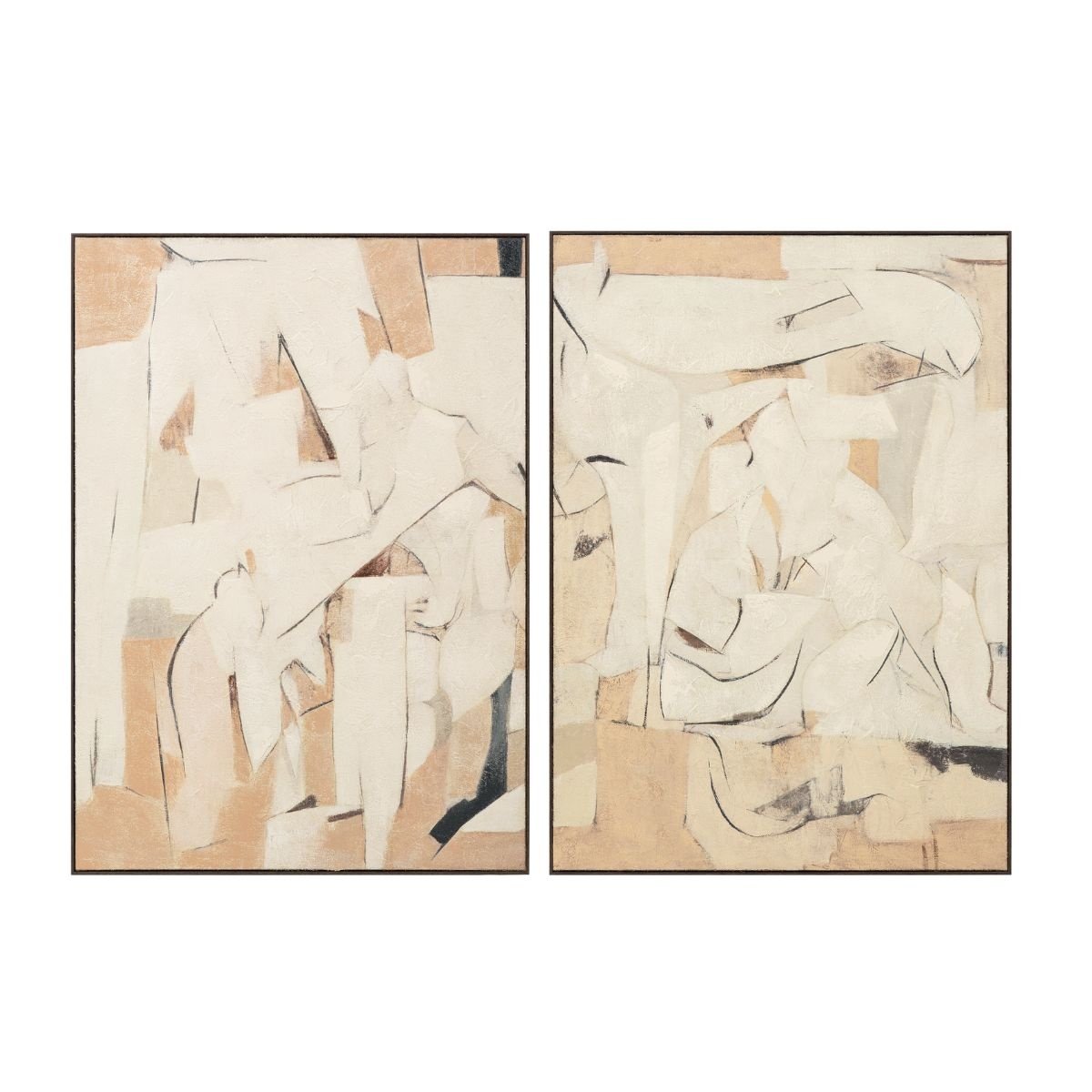 Tether Set of Two Canvas Paintings