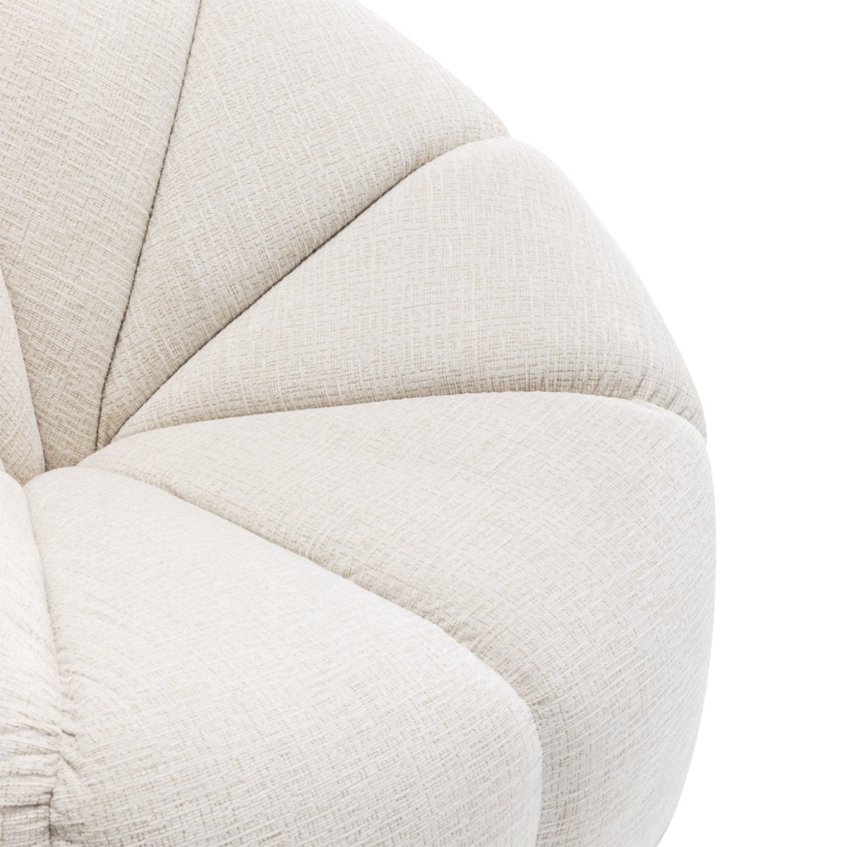 Avalon Swivel Occasional Chair - Cream Chenille