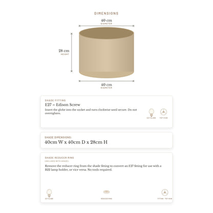 Left Bank Drum Shade - Natural