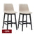 Jermaine Bar Stool Set of 2 - Sand