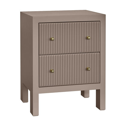 Ariana Bedside Table - Small Taupe