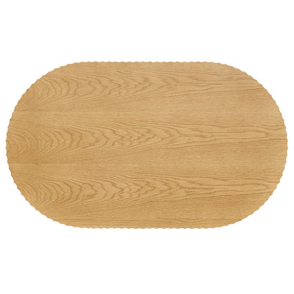 Avery Oval Coffee Table - Natural Oak