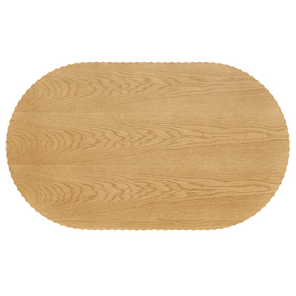 Avery Oval Coffee Table - Natural Oak