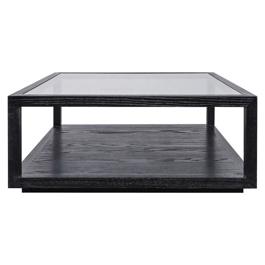 Sadie Oak Square Coffee Table - Black