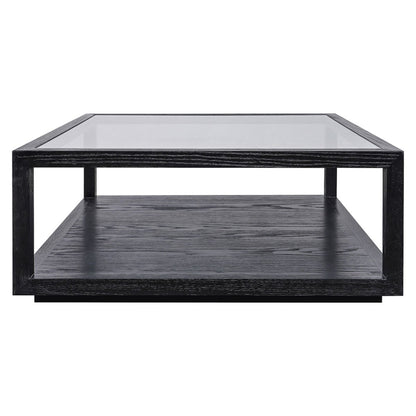 Sadie Oak Square Coffee Table - Black ** Offline pending re-order