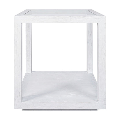 Sadie Oak Square Side Table - Medium White