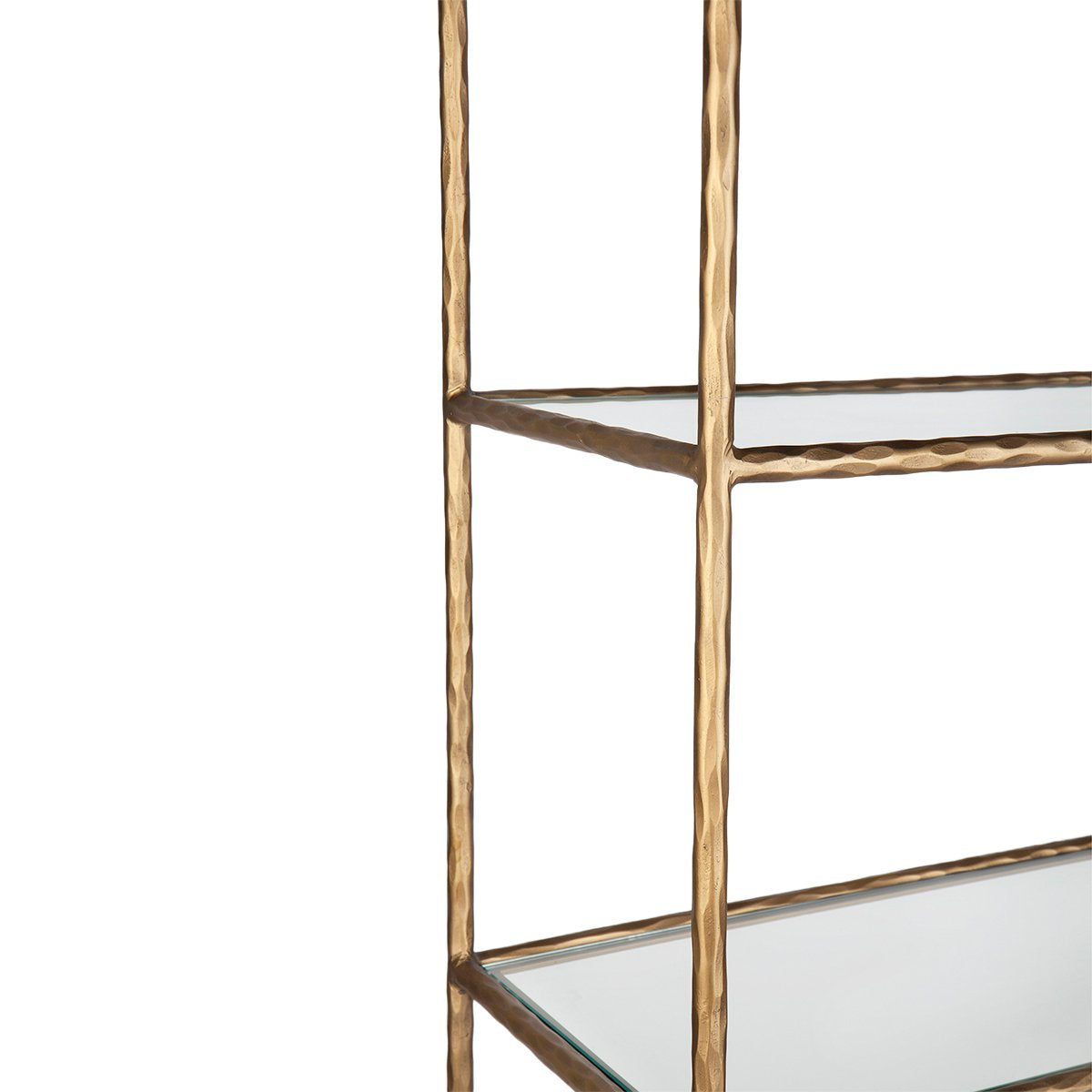 Heston 100x200cm Shelving Unit - Brass