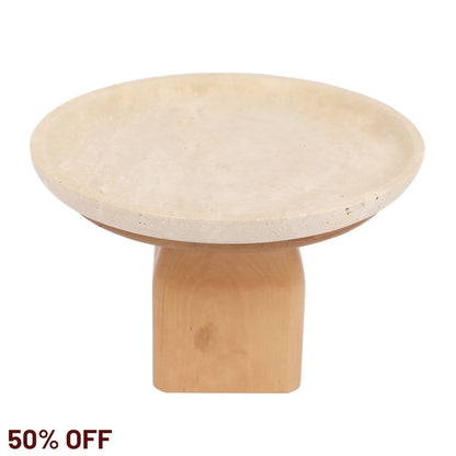 Edith Footed Bowl - Large Natural