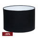 Larissa Drum Shade - Medium Black