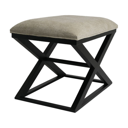 Spencer Black Timber Stool - Wheat