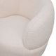 Tubby Swivel Arm Chair - Ivory Boucle