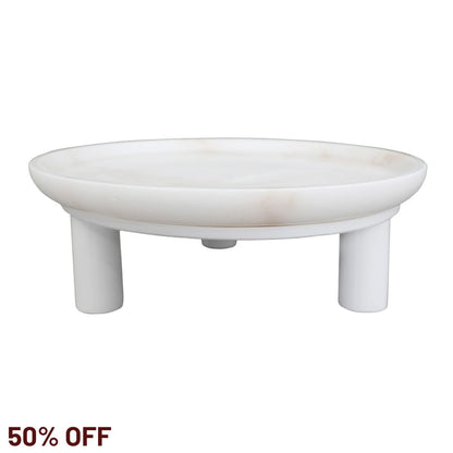 Eileen Footed Bowl - Large White