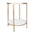 Chloe Stone Side Table - Antique Gold