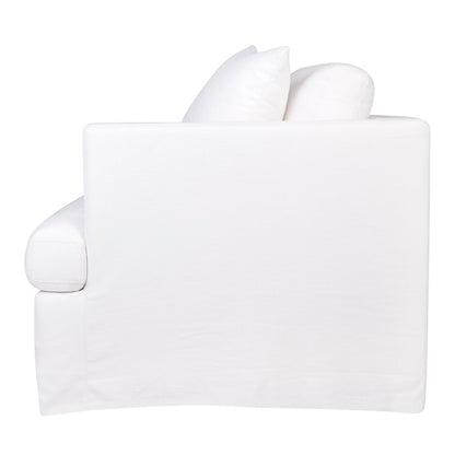 Birkshire Slip Cover Modular Right Arm Facing Seat  - White Linen