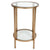 Cocktail Glass Petite Side Table - Antique Gold