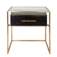 Vogue Bedside Table - Small Gold