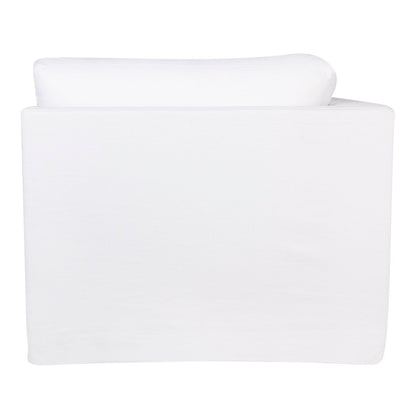Birkshire Slip Cover Modular Corner Seat Chair - White Linen