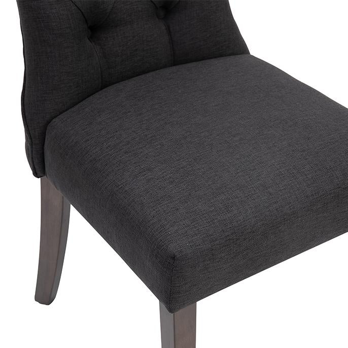 Preston Dining Chair Set of 2  - Charcoal