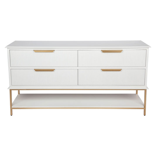 Aimee 4 Drawer Chest - White