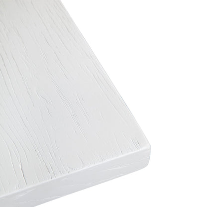 Leeton Oak Dining Table - 2.4m White ** Offline pending re-order