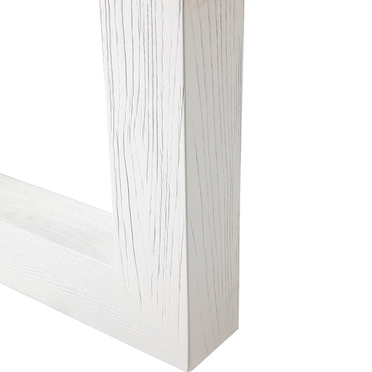 Leeton Oak Dining Table - 2.4m White ** Offline pending re-order