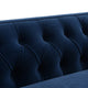 Tuxedo 3 Seater Tufted Sofa - Navy Velvet