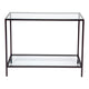 Cocktail Glass Console Table - Small Black