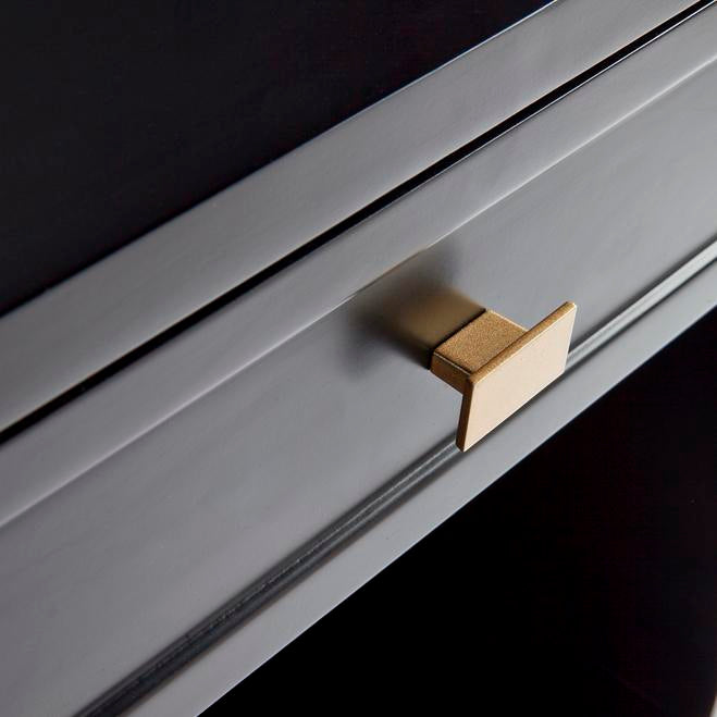 Logan Bedside Table - Small Black