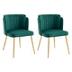 Kiama Dining Chair Set of 2 - Juniper Green Velvet