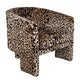 Kylie Arm Chair -  Leopard Chenille