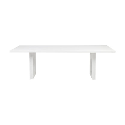 Leeton Oak Dining Table - 2m White