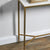 Chloe Stone Console Table - Small Antique Gold