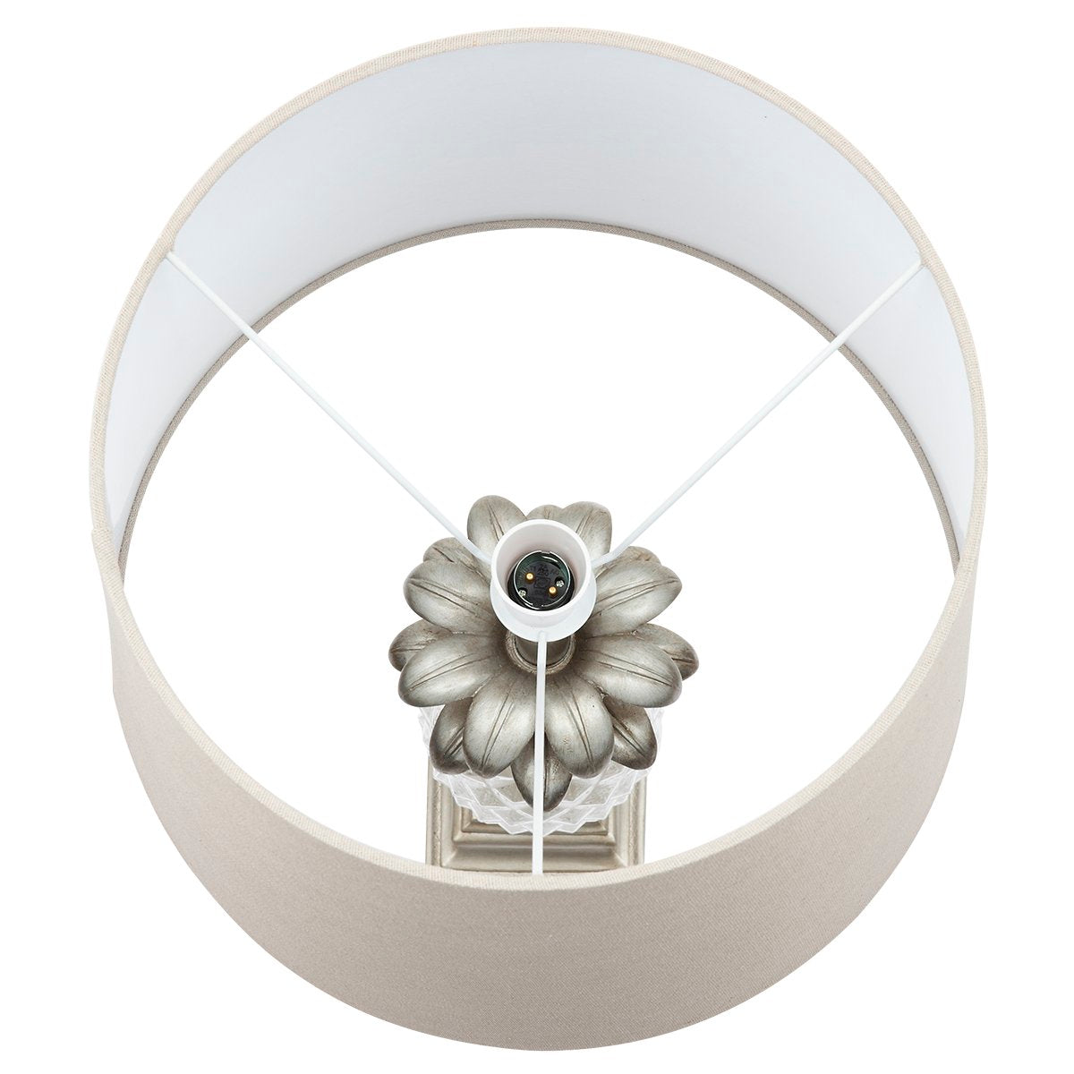 Langley Table Lamp - Antique Silver
