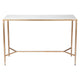 Chloe Stone Console Table - Small Antique Gold