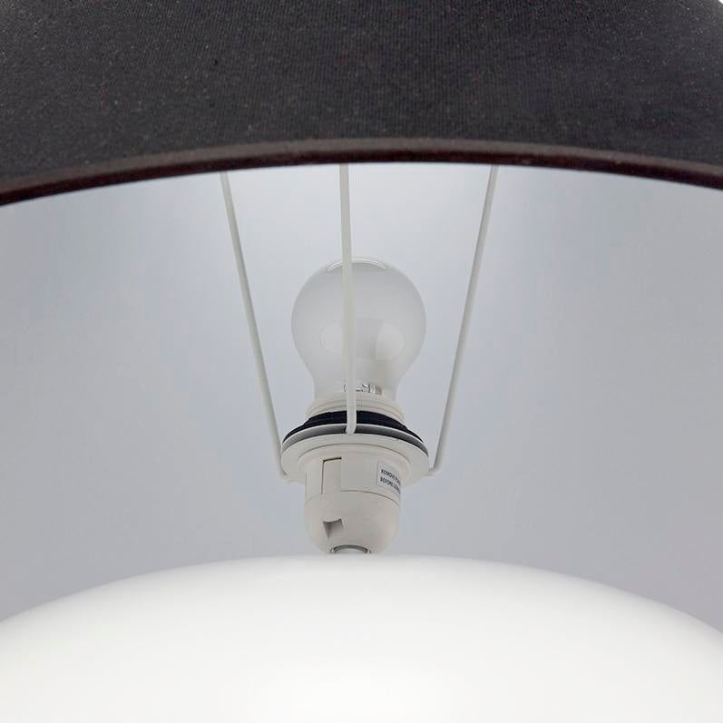 Picasso Table Lamp - White w Black Shade
