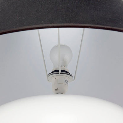Picasso Table Lamp - White w Black Shade