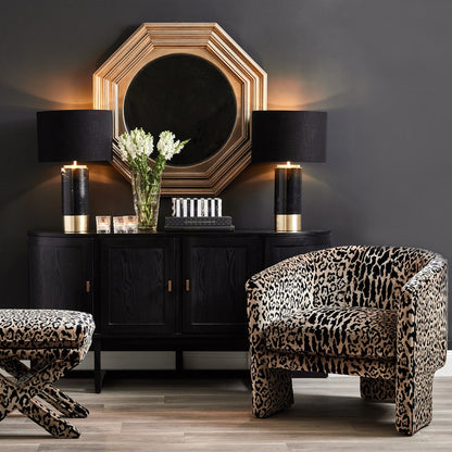 Kylie Arm Chair - Leopard Chenille *LIMITED EDITION*