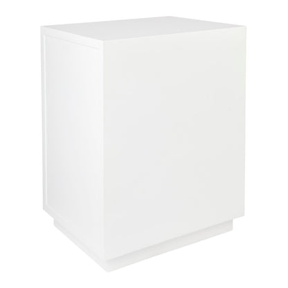 Logan Bedside Table - Small White