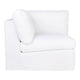 Birkshire Slip Cover Corner Seat Chair - White Linen