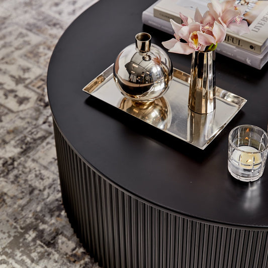 Nomad Round Coffee Table - Black