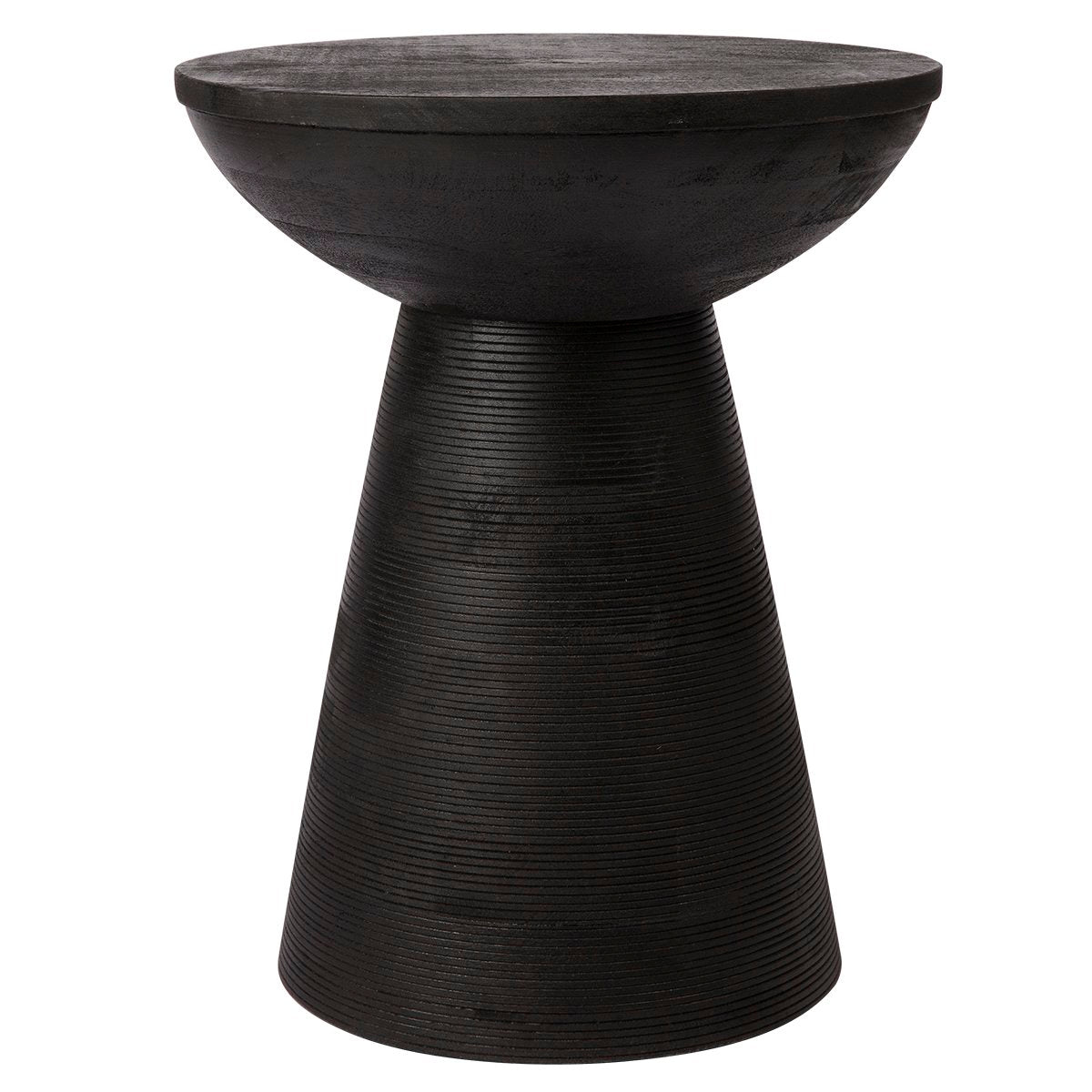 Cayman Mango Wood Side Table - Black