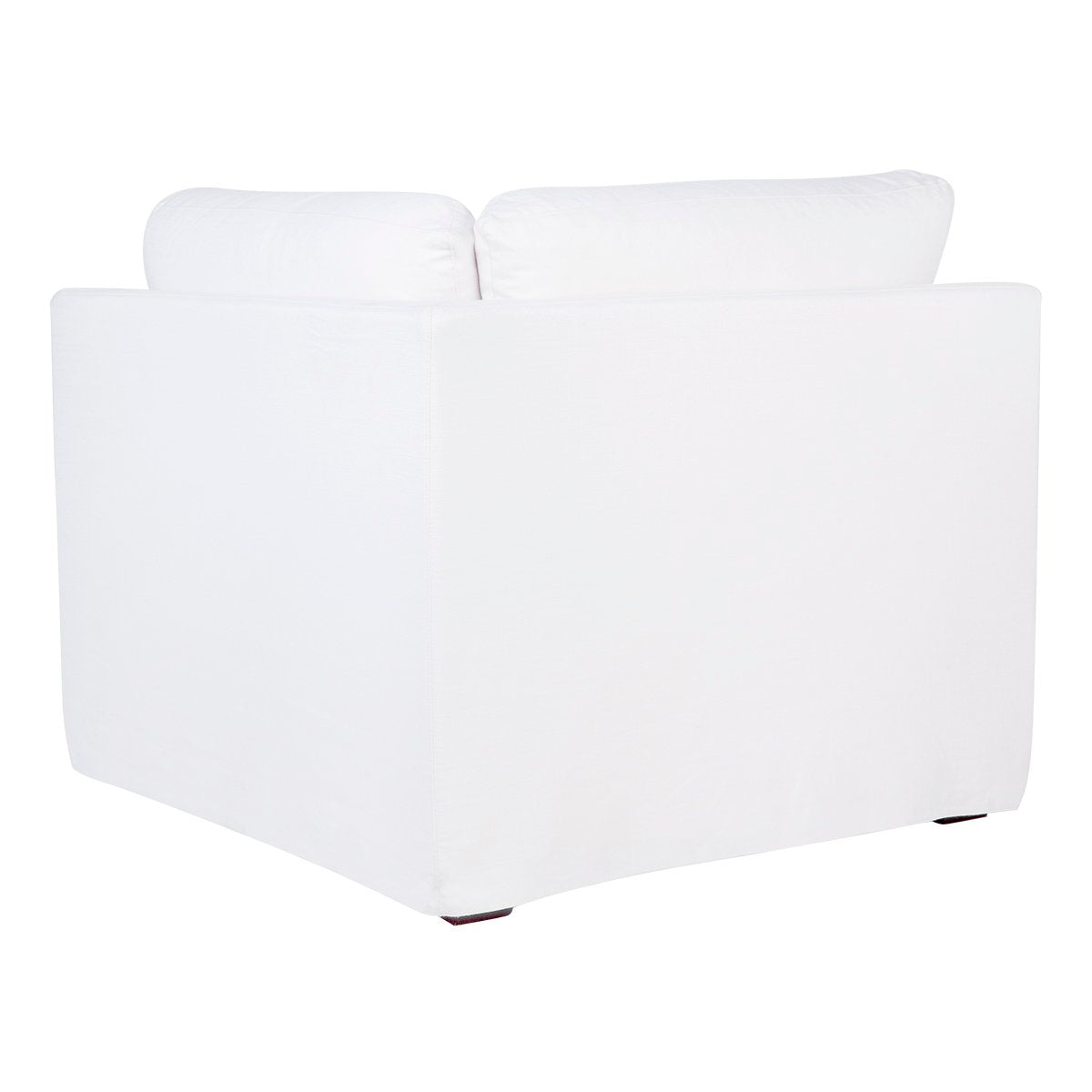 Birkshire Slip Cover Modular Corner Seat Chair - White Linen
